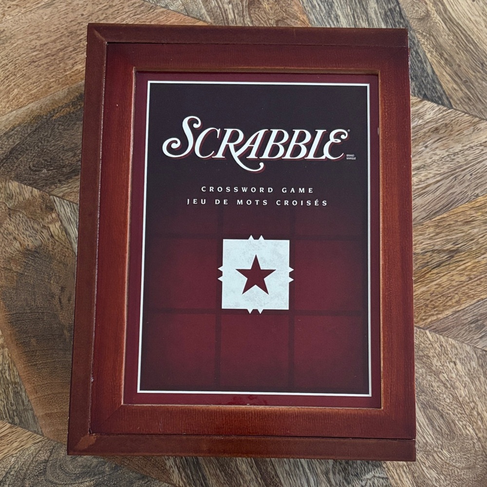 Scrabble Crossword Game in Wooden Box